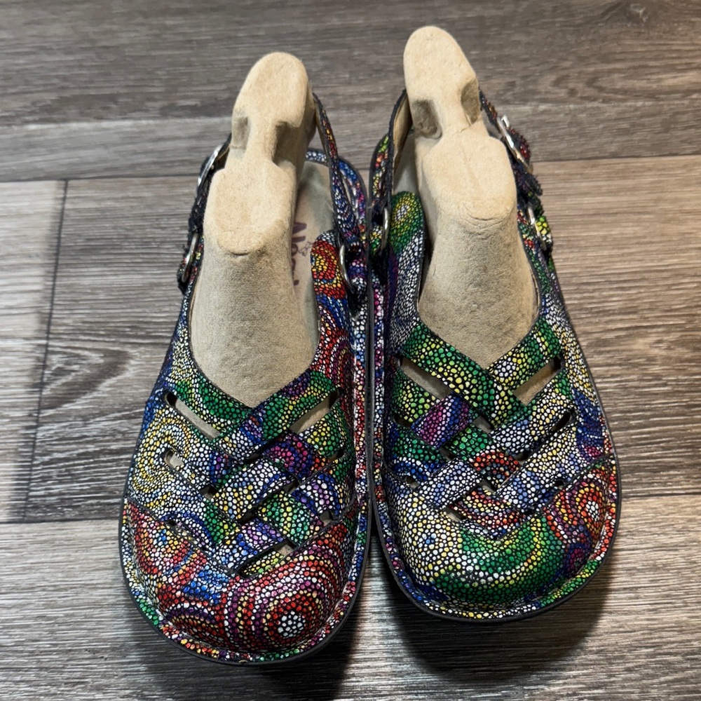 Alegria Colorful Women's Sandals size 38 (s69)